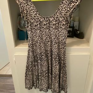 Black and white mini dress